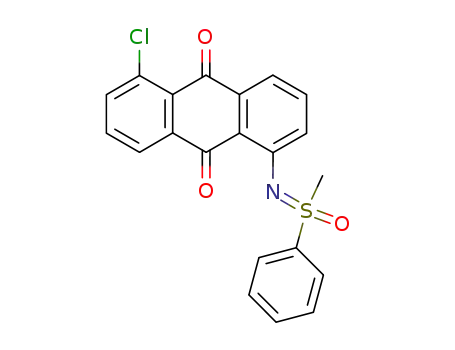 Molecular Structure of 85193-07-3 (1-S-methyl-1-S-phenyl-N-(5-chloroanthraquinon-1-yl)sulfoximide)