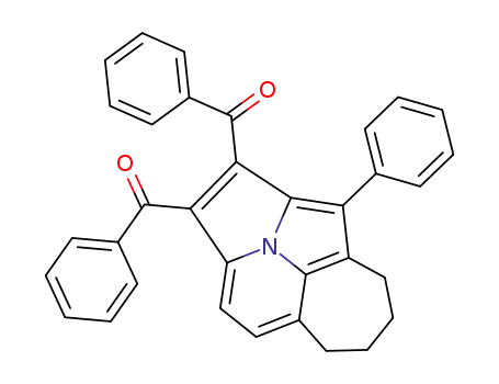 1,2-dibenzoyl-3-phenyl-4,5,6,7-tetrahydrocyclohepta<ef>cycl<3.3.2>azine