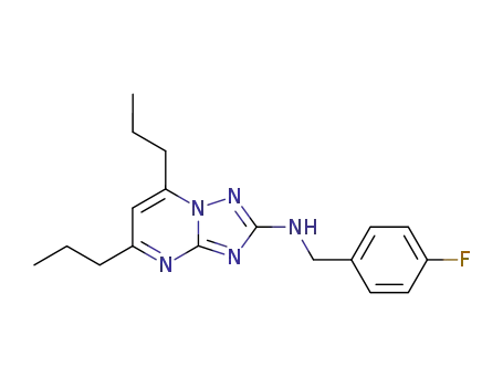 5,7-di-n-propyl-2-p-fluorobenzylamino-s-triazolo<1,5-a>pyrimidine