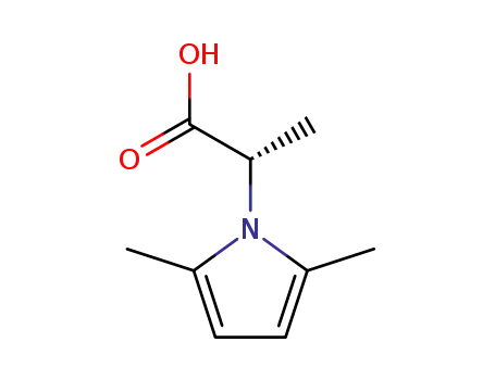 Molecular Structure of 130016-65-8 (2-(2,5-DIMETHYL-PYRROL-1-YL)-PROPIONIC ACID)