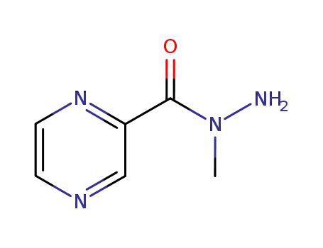 Molecular Structure of 80364-49-4 (Pyrazinecarboxylic acid, 1-methylhydrazide (9CI))