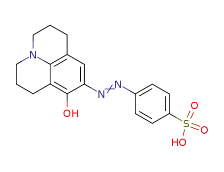 Molecular Structure of 121717-20-2 (8-hydroxy-9-(4-sulfophenylazo)-2,3,6,7-tetrahydro-1H,5H-benzo<i,j>quinolizine)