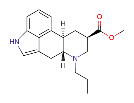 Molecular Structure of 63719-09-5 (methyl (8beta,10xi)-6-propylergoline-8-carboxylate)