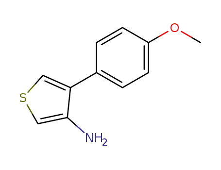 Molecular Structure of 82437-70-5 (4-(4-methoxyphenyl)thiophen-3-amine)