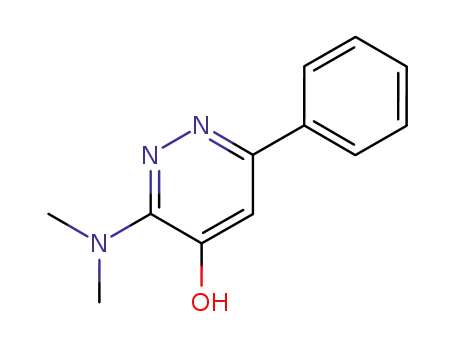 Molecular Structure of 89868-15-5 (4-Pyridazinol, 3-(dimethylamino)-6-phenyl-)