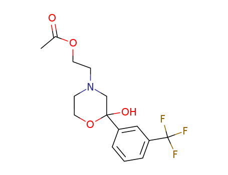 2-(2-Hydroxy-2-(3-(trifluoromethyl)phenyl)-4-morpholinyl)ethyl acetate cas  79039-65-9