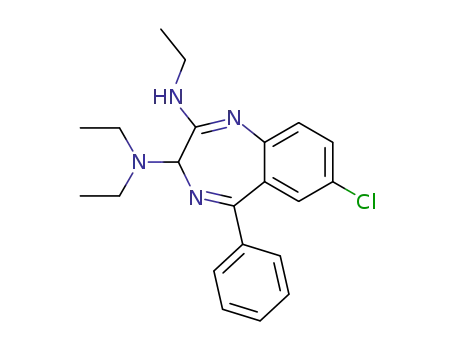 7-Chloro-3-diethylamino-2-ethylamino-5-phenyl-3H-1,4-benzodiazepine