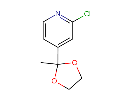 Pyridine, 2-chloro-4-(2-methyl-1,3-dioxolan-2-yl)-