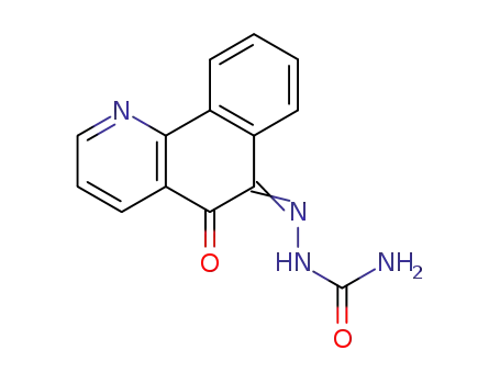 Molecular Structure of 88346-09-2 (Hydrazinecarboxamide, 2-(5-oxobenzo[h]quinolin-6(5H)-ylidene)-)