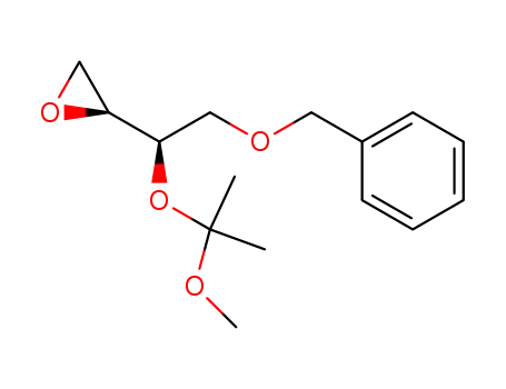 Molecular Structure of 78469-92-8 ((2R,3S)-1-benzyloxy-3,4-epoxy-2-(1'-methoxy-1'-methylaethoxy)-butan)