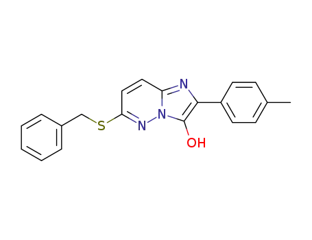 6-benzylthio-3-hydroxy-2-(4'-methylphenyl)imidazo<1,2-b>pyridazine