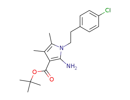 2-Amino-1-[2-(4-chloro-phenyl)-ethyl]-4,5-dimethyl-1H-pyrrole-3-carboxylic acid tert-butyl ester