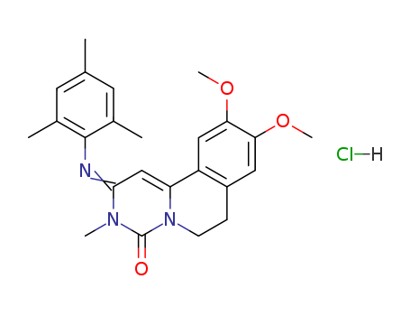Trequinsin hydrochloride,2,3,6,7-Tetrahydro-9,10-dimethoxy-3-methyl-2-[(2,4,6-trimethylphenyl)imino]-4H-pyrimido[6,1-a]isoquinolin-4-onehydrochloride