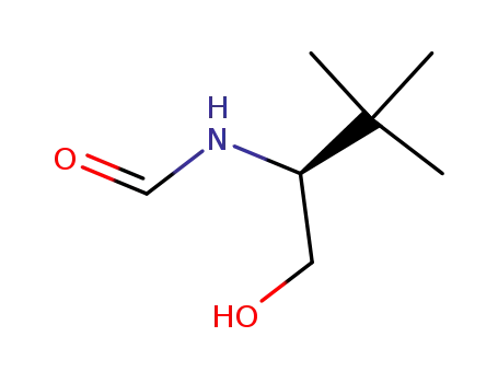 Molecular Structure of 534601-53-1 ((+)-(2S)-(formylamino)-3,3-dimethyl-1-butanol)