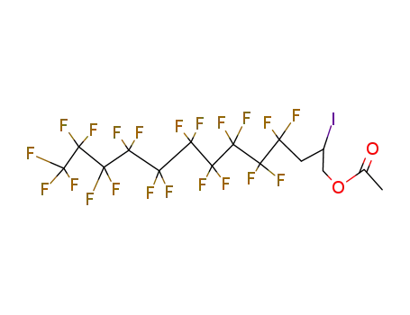 2-iodo-3-(4,4,5,5,6,6,7,7,8,8,9,9,10,10,11,11,12,12,13,13,13-henicosafluorodecyl)propyl acetate
