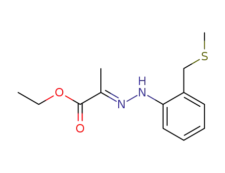 Propanoic acid, 2-[[2-[(methylthio)methyl]phenyl]hydrazono]-, ethyl
ester, (E)-