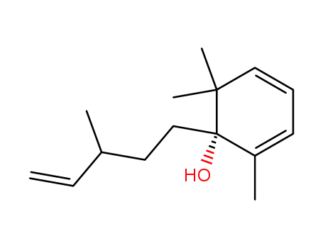 Molecular Structure of 54702-01-1 ((S)-2,6,6-Trimethyl-1-(3-methyl-pent-4-enyl)-cyclohexa-2,4-dienol)