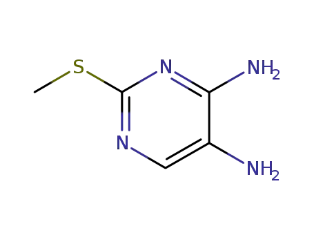 Molecular Structure of 50680-76-7 (2-(methylthio)-4,5-diaminopyrimidine)