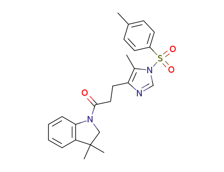 1-(3-(5-methyl-1-(4-methylbenzenesulphonyl)-3-imidazole)-propionyl)-3,3-dimethylindoline