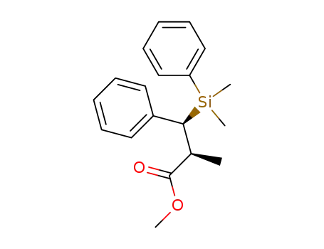 (2S,3S)-3-(Dimethyl-phenyl-silanyl)-2-methyl-3-phenyl-propionic acid methyl ester