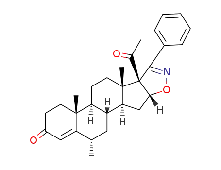 6α-methyl-3'-phenyl-(16β)-pregn-4-eno[17,16-<i>d</i>]isoxazole-3,20-dione