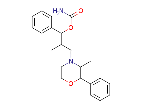 Molecular Structure of 66064-01-5 (1-carbamoyloxy-2-methyl-3-(3-methyl-2-phenyl-morpholin-4-yl)-1-phenyl-propane)