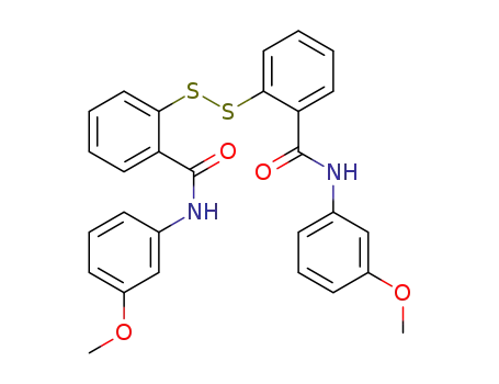 Molecular Structure of 20068-25-1 (Benzamide, 2,2'-dithiobis[N-(3-methoxyphenyl)- (9CI))