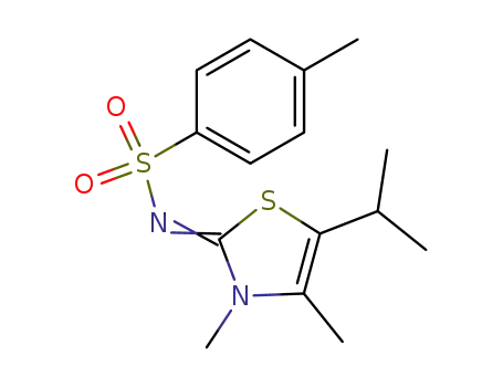 <i>N</i>-(5-isopropyl-3,4-dimethyl-3<i>H</i>-thiazol-2-ylidene)-toluene-4-sulfonamide