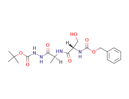 L-Alanine, N-[N-[(phenylmethoxy)carbonyl]-L-seryl]-,
2-[(1,1-dimethylethoxy)carbonyl]hydrazide