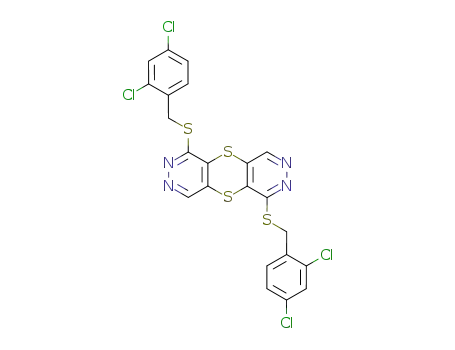 1,6-bis-(2,4-dichloro-benzylsulfanyl)-[1,4]dithiino[2,3-<i>d</i>;5,6-<i>d</i>']dipyridazine