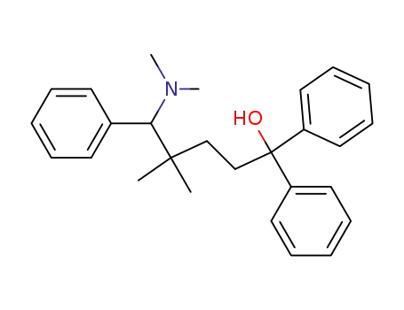 Molecular Structure of 7411-99-6 (5-(Dimethylamino)-4,4-dimethyl-1,1,5-triphenyl-1-pentanol)
