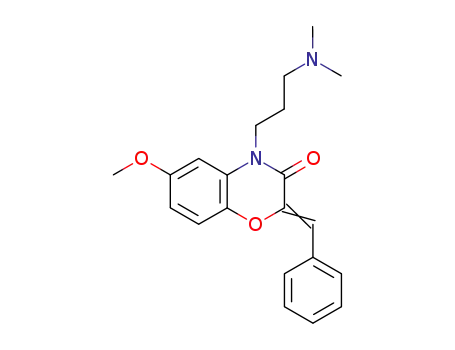 2H-1,4-Benzoxazin-3(4H)-one,
4-[3-(dimethylamino)propyl]-6-methoxy-2-(phenylmethylene)-