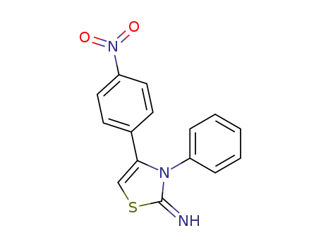 Molecular Structure of 102183-93-7 (2-imino-4-(4-nitrophenyl)-3-phenyl-2,3-dihydrothiazole)