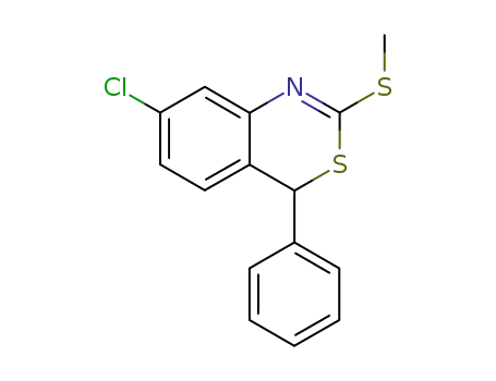 7-chloro-2-methylsulfanyl-4-phenyl-4<i>H</i>-benzo[<i>d</i>][1,3]thiazine