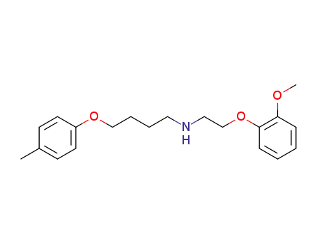 N-<2-(2-Methoxy-phenoxy)-aethyl>-4-(4-methyl-phenoxy)-butylamin