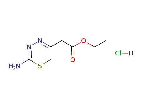 Molecular Structure of 66870-47-1 (ethyl (2-amino-6H-1,3,4-thiadiazin-5-yl)acetate)
