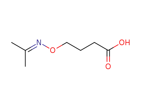 Molecular Structure of 129012-68-6 (4-(1'-methylethylideneaminooxy)butanoic acid)