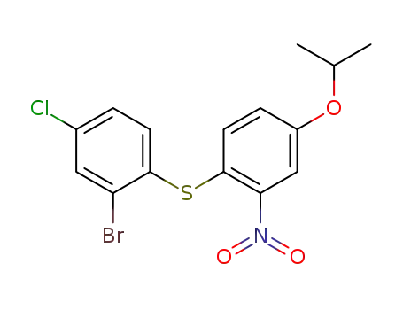 2'-Brom-4'-chlor-4-isopropyloxy-2-nitro-diphenylsulfid