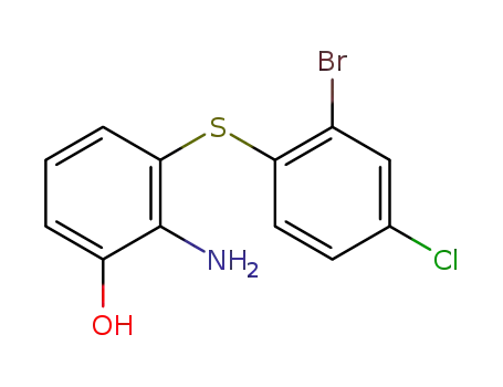 2-Amino-2'-brom-4'-chlor-3-hydroxy-diphenylsulfid