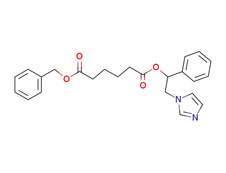 Hexanedioic acid benzyl ester 2-imidazol-1-yl-1-phenyl-ethyl ester