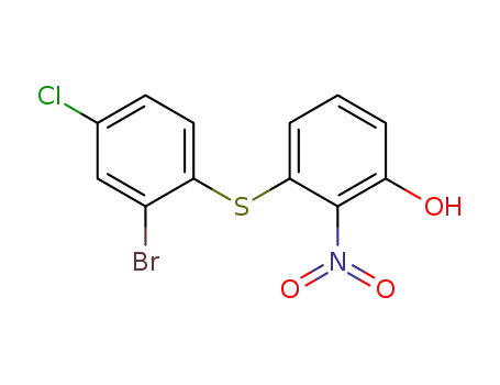 2'-Brom-4'-chlor-3-hydroxy-2-nitro-diphenylsulfid