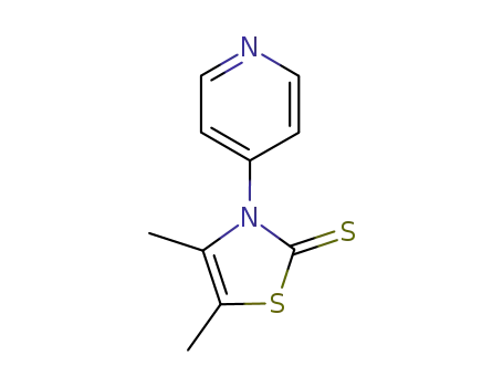 Molecular Structure of 63317-08-8 (2(3H)-Thiazolethione, 4,5-dimethyl-3-(4-pyridinyl)-)