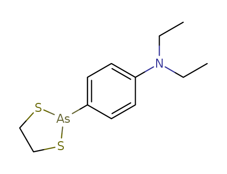 2-(p-(DIETHYLAMINOPHENYL))-1,3,2-DITHI-ARSENOLANE