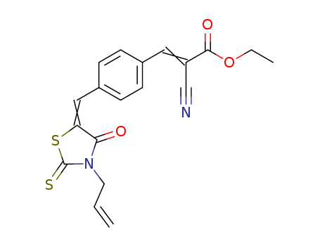 2-Propenoic acid,2-cyano-3-[4-[[4-oxo-3-(2-propen-1-yl)-2-thioxo-5-thiazolidinylidene]methyl]phenyl]-,ethyl ester cas  29947-20-4