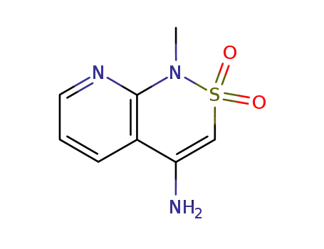 Molecular Structure of 73161-38-3 (1-METHYL-2,2-DIOXO-1,2-DIHYDRO-2LAMBDA6-PYRIDO[2,3-C][1,2]THIAZIN-4-YLAMINE)