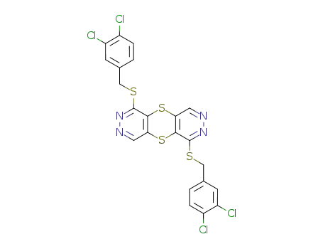 1,6-bis-(3,4-dichloro-benzylsulfanyl)-[1,4]dithiino[2,3-<i>d</i>;5,6-<i>d</i>']dipyridazine