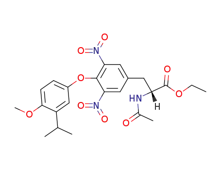 D-N-Acetyl-3-<3,5-dinitro-4-(4-methoxy-3-isopropyl-phenoxy)-phenyl>-2-amino-propionsaeure-ethylester