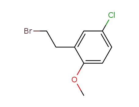 Molecular Structure of 14613-38-8 (2-(2-bromoethyl)-4-chloro-1-methoxybenzene)