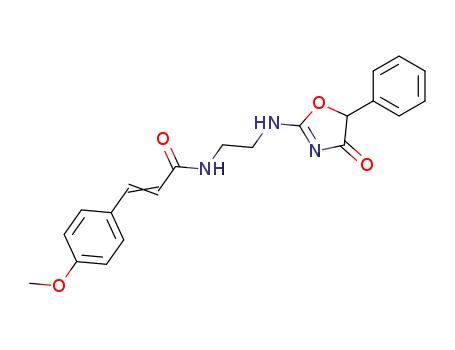 3-(4-methoxy-phenyl)-<i>N</i>-[2-(4-oxo-5-phenyl-4,5-dihydro-oxazol-2-ylamino)-ethyl]-acrylamide