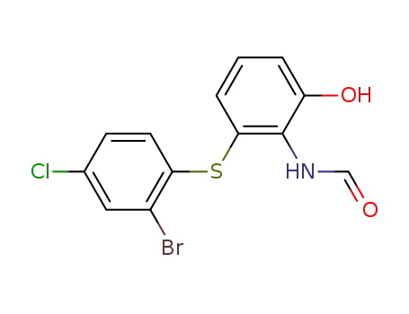 2'-Brom-4'-chlor-2-formamido-3-hydroxy-diphenylsulfid